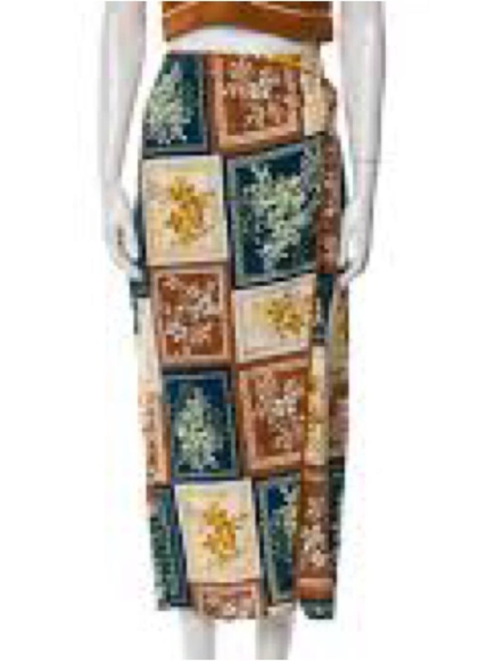 House of Harlow 1960 Floral Print in Navy, Brown & Cream
